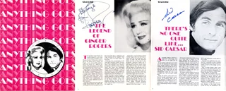 Ginger Rogers & Sid Caesar autograph