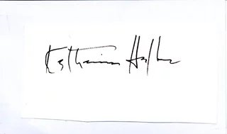 Katharine Hepburn autograph