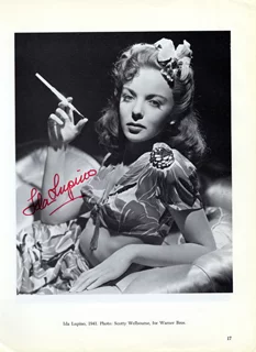 Ida Lupino autograph
