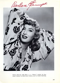 Barbara Stanwyck autograph