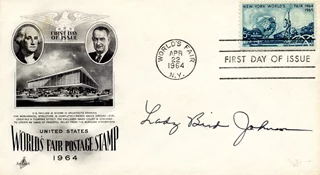 Lady Bird Johnson autograph