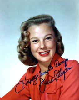 June Allyson autograph