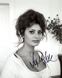 Sophia Loren autograph