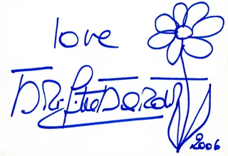 Brigitte Bardot autograph