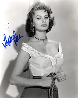 Sophia Loren autograph