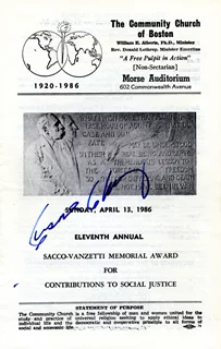 Cesar Chavez autograph