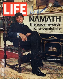 Joe Namath autograph