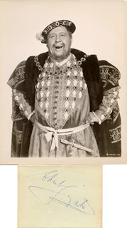 Charles Laughton autograph
