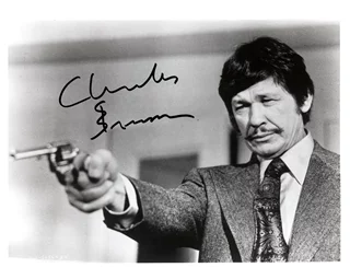 Charles Bronson autograph