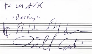 Bill Conti autograph