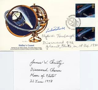 Pluto Astronomers autograph