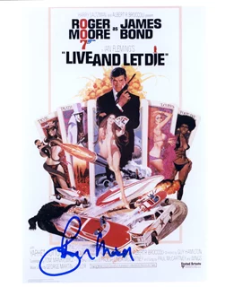 Roger Moore autograph
