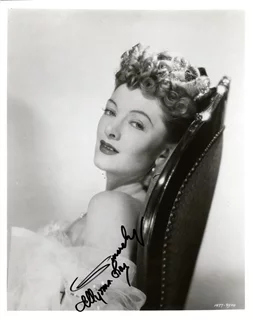 Myrna Loy autograph