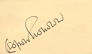 Leopold Stokowski autograph