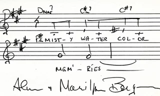 Alan & Marilyn Bergman autograph