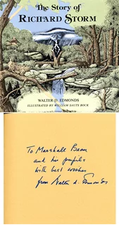 Walter D. Edmonds autograph