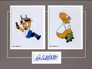 The Simpsons autograph