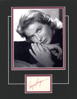 Ingrid Bergman autograph