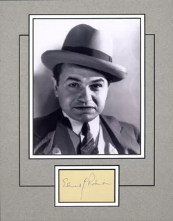 Edward G. Robinson autograph