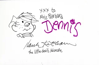 Hank Ketcham autograph