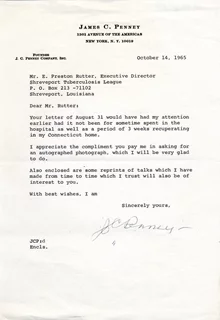 J.C. Penney autograph