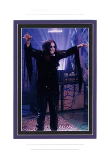 Ozzy Osbourne autograph