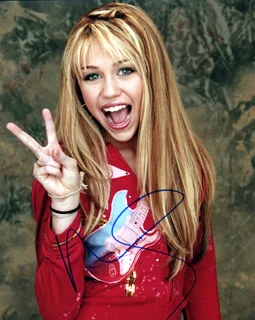 Miley Cyrus autograph