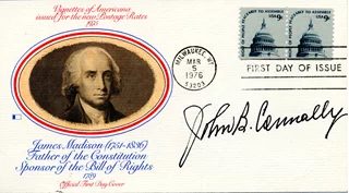 John Connally autograph