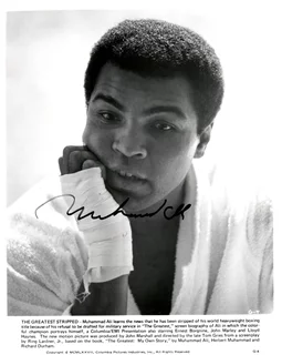 Muhammad Ali autograph