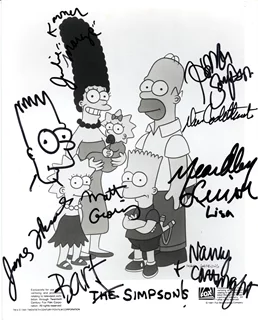 The Simpsons autograph