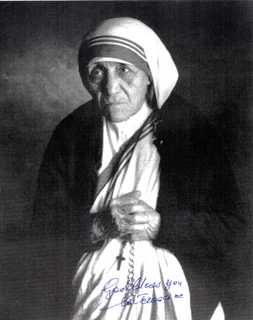 Mother Teresa autograph