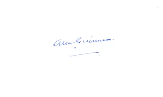 Alec Guinness autograph