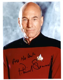 Patrick Stewart autograph
