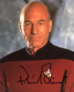 Patrick Stewart autograph