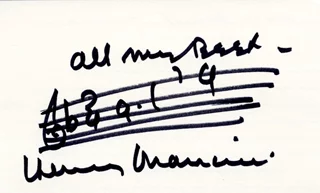 Henry Mancini autograph