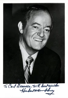 Hubert Humphrey autograph