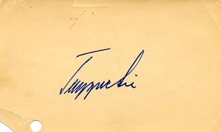 Trygve Lie autograph