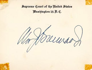 William Brennan autograph
