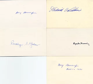 Nobel Prize Winners Collection autograph