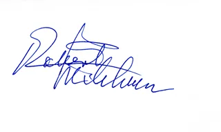 Robert Mitchum autograph