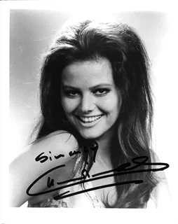 Claudia Cardinale autograph
