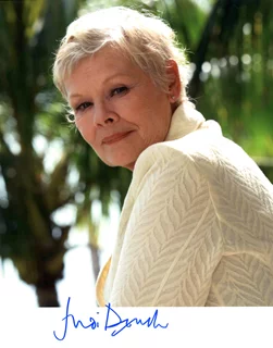 Judi Dench autograph