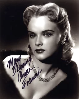 Anne Francis autograph