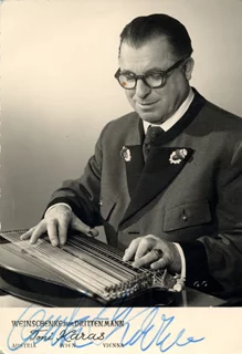 Anton Karas autograph