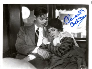 Claudette Colbert autograph