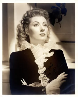 Greer Garson autograph