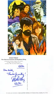 Stephen King autograph