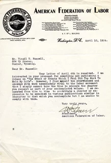 William Green autograph