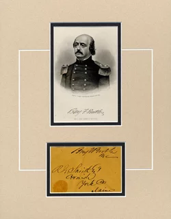 Benjamin  Butler autograph