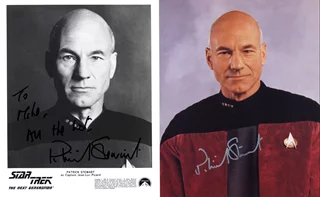 Patrick Stewart autograph